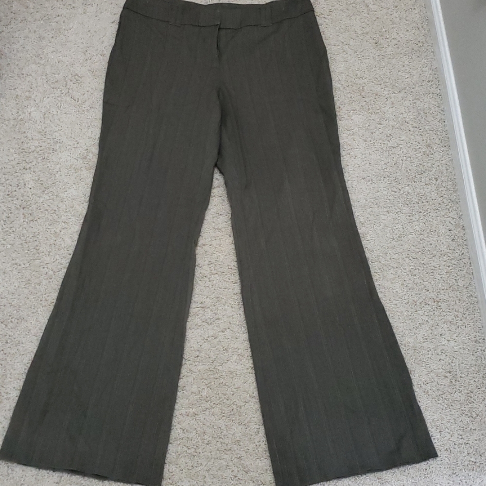 Dress Pants- Wide Leg Gold Pinstripe
